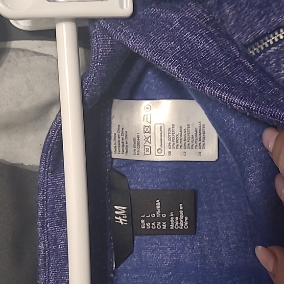 H&M Indigo Coloured Skater Skirt with Zippers - Picture 4 of 5